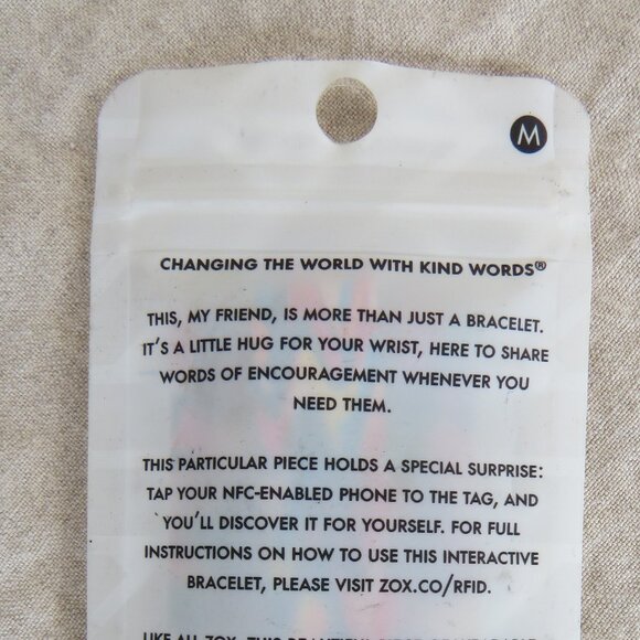 ZOX 'Let Them' Affirmation Bracelet SIZE Medium NEW - Colorful - Picture 7 of 7